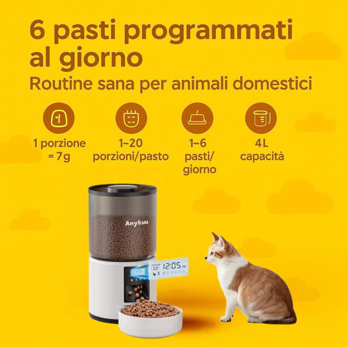 ZampaFood - Dispenser Automatico Per Gatti