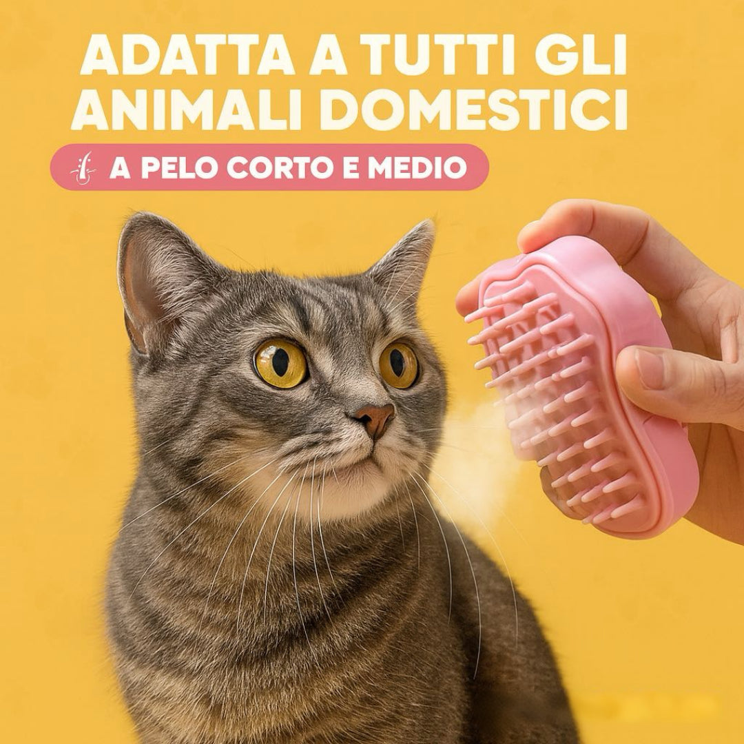ZampaSteam™ Spazzola Vapore Premium per Gatti