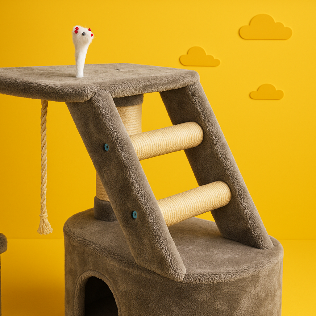 ZampaCastle™ – Palestra Deluxe per Gatti con Cuccia e Amaca