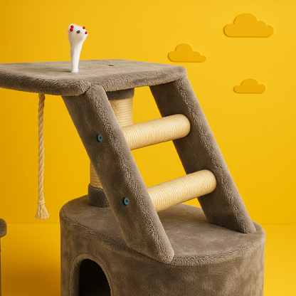 ZampaCastle™ – Palestra Deluxe per Gatti con Cuccia e Amaca