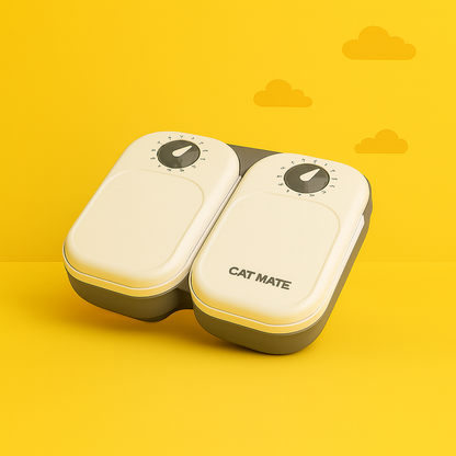 ZampaBall® Dispenser Cibo Umido per Gatti – Doppio Scomparto