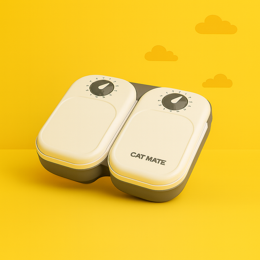 ZampaBall® Dispenser Cibo Umido per Gatti – Doppio Scomparto